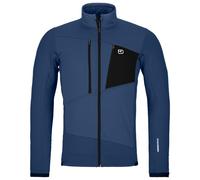 Felpa da uomo Ortovox Fleece Grid Jacket M Taglia: M / Colore: blu/nero
