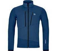 Felpa da uomo Ortovox Fleece Grid Jacket M Taglia: M / Colore: blu/nero
