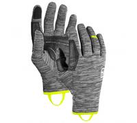 Ortovox - Guanti leggeri in pile - Fleece Light Glove M Black Steel Blend per Uomo in Pelle - Taglia M - Nero Nero M