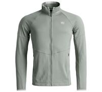 Ortovox - Pile in lana merino leggera con collo alto - Fleece Light Grid Jacket M Green Sage per Uomo - Taglia M - Verde