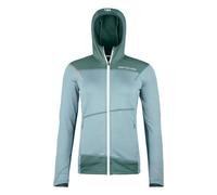 Ortovox Fleece Light Hoody W - felpa in pile - donna S Light Blue/Green woman Made In Eu,Lana Merino,Prodotto Climaticamente Neutrale