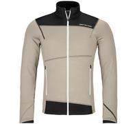 Ortovox Fleece Light M - felpa in pile - uomo L Beige/Black man Made In Eu,Lana Merino,Prodotto Climaticamente Neutrale