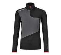 ORTOVOX FLEECE LIGHT ZIP NECK W, 87112, Black Raven, S
