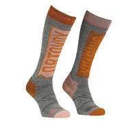 Ortovox Freeride Long W - calze da sci - donna 39/41 Grey/Orange woman Ortovox Wool Promise,Recycled Polyester,Lana Merino