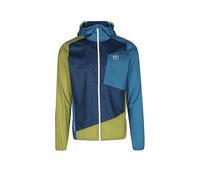 ORTOVOX Giacca a vento da uomo con cappuccio blu | M