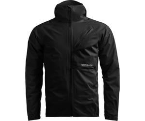 Ortovox - Giacca da escursionismo impermeabile e antivento - Trace 2.5L Jacket M Black Raven per Uomo in Softshell - Taglia M - Nero