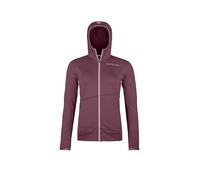 Ortovox - Felpa stretch in lana merino con cappuccio - Fleece Light Hoody W Chestnut per Donne - Taglia S - Bordeaux