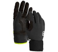 Ortovox - Guanti leggeri e versatili - Fleece Grid Cover Glove M Black Raven per Uomo in Silicone - Taglia M - Nero