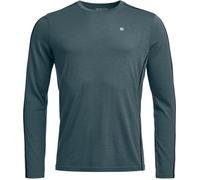 Ortovox - Intimo termico da uomo in lana - 185 Rock'N'Wool Long Sleeve M Dark Arctic Grey per Uomo - Taglia S - Blu