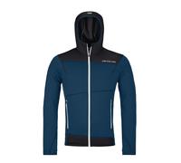 Ortovox Fleece Light Hoody M - felpa in pile - uomo S Dark Blue/Black/White man Made In Eu,Lana Merino,Prodotto Climaticamente Neutrale
