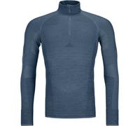 Ortovox - Maglia termica di lana merino - 230 Competition Zip Neck M Petrol Blue per Uomo - Taglia M