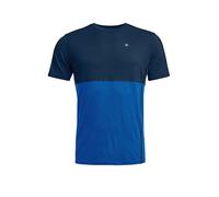 Maglietta funzionale da uomo Ortovox 185 Rock'N'Wool Short Sleeve M Taglia: L / Colore: blu scuro