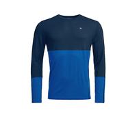 Maglietta funzionale da uomo Ortovox 185 Rock'N'Wool Long Sleeve M Taglia: M / Colore: blu