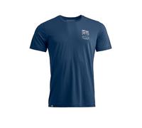Ortovox 150 Cool Mtn Mission TS M - T-shirt - uomo S Blue man Ortovox Wool Promise,Lana Merino,Tencel/Lyocell