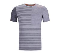 Maglietta funzionale da uomo Ortovox 185 Rock'N'Wool Short Sleeve M Taglia: S / Colore: grigio