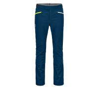 Pantaloni softshell da uomo ORTOVOX Col Becchei blu petrolio (XL)