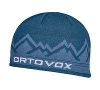 Ortovox Peak - berretto Blue/Light Blue/White man Ortovox Wool Promise,Tencel/Lyocell,Modal,Modal,Lana Merino