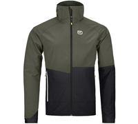 Ortovox Punta Berrino Hooded M - giacca softshell - uomo XL Dark Green/Black man Prodotto Climaticamente Neutrale,Pfc-Free,Vegan,Lana Merino