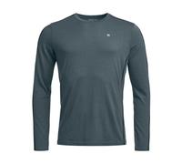 Maglietta funzionale da uomo Ortovox 185 Rock'N'Wool Long Sleeve M Taglia: XL / Colore: grigio chiaro