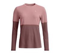 Ortovox Rock'n Wool W - maglietta tecnica a manica lunga - donna M Pink/Dark Pink woman Lana Merino