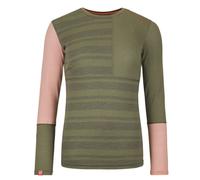 Ortovox Rock'n Wool W - maglietta tecnica a manica lunga - donna S Green/Pink woman Lana Merino