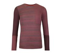 Ortovox Rock'n'Wool 185 - Maglia a maniche lunghe da donna, strato base in lana merino extra morbida, per escursioni invernali, sci e snowboard, Rosa di montagna, L