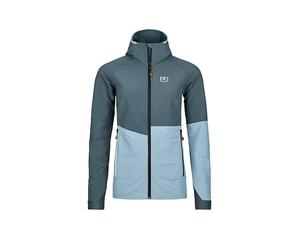 ORTOVOX Softshelljacke Punta Berrino Hoodie da donna petrolio | XS