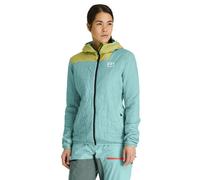 Ortovox Swisswool Piz Badus W - giacca alpinismo - donna L Light Blue/Yellow woman 384