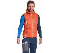 ORTOVOX Swisswool Piz Boe - Gilet da Uomo, Arancio Deserto, Small