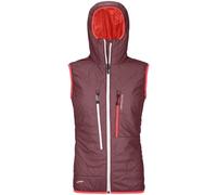 Ortovox Swisswool Piz Boè - gilet sci alpinismo - donna L Dark Pink/Red woman Pertex,Recycled Materials,Lana Merino,Swisswool