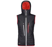 Ortovox Swisswool Piz Boè - gilet sci alpinismo - donna M Black/Red woman Pertex,Recycled Materials,Lana Merino,Swisswool