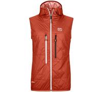 Ortovox Swisswool Piz Boè W - gilet scialpinismo - donna L Dark Orange woman Lana Merino,Prodotto Climaticamente Neutrale,Made In Eu,Vegan,Swisswool,Pertex,Recycled Polyamide,Pfc-Free
