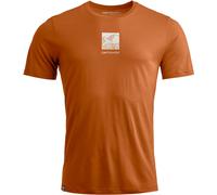 Ortovox - T-shirt tecnico e leggero da escursionismo - 120 Cool Tec Abstract T-shirt M Bristle Brown per Uomo - Taglia L - Marrone