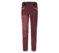 Ortovox Westalpen Softshell - pantaloni alpinismo - donna L Dark Red/White woman Lana Merino,Schoeller Naturetec
