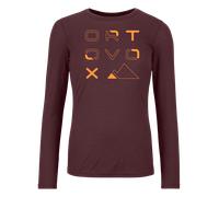 Ortovox Women 185 Merino Brand Outline Ls Winetasting M