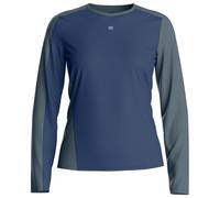 Maglietta sportiva da donna Ortovox 120 Cool Tec Fast Upward Ls W Taglia: M / Colore: blu/grigio