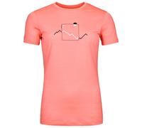 Maglietta da donna Ortovox 150 Cool Peak Focus Ts Women's Taglia: M / Colore: rosso