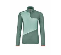 ORTOVOX Zipshirt funzionale da donna FLeece Light petrolio | XL
