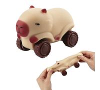 Ortviai Giocattoli Antistress Di Capibara, Giocattolo Squishy Capibara Con Ruote, giocattolo antistress, Capybara Squeeze Toy per Adulti e Bambini,Kapybara Palla Antistress per Bambini