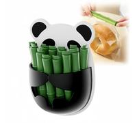 Oruiiju 12 Pezzi Chiudi Sacchetti - Disegno Panda, Clip Ermetiche Riutilizzabili in Plastica, Supporto Magnetico e Adesivo Nano, per Caramelle, Noci, Cereali e Snack