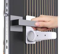 Oruiiju 4 pezzi Blocca Maniglia Porta-per Bambini e Animali Domestici Serrature Sicurezza-utilizza adesivo 3M, non sono necessari strumenti o trapani (Bianco)