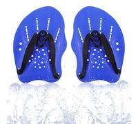 Oruola 1 paio di pagaie a mano per nuoto regolabile, per adulti e bambini, per allenare le dita, per piscina, 19 x 12,5 cm, Speedo Paddle, attrezzo per il nuoto (blu)