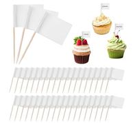 oruola 100 etichette alimentari per buffet, bandiere vuote per stuzzicadenti, marcatori per formaggio, bandiere fai da te, etichette per salumi, decorazioni per feste, cocktail per feste, bar, eventi