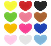 oruola 12 ammortizzatori per racchette da tennis, ammortizzatori per racchette, smorzatori di vibrazioni da tennis a forma di cuore, ammortizzatori in silicone per racchette, multicolore