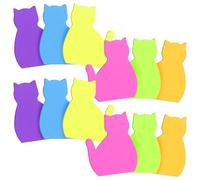 Oruola 12 blocchetti di foglietti adesivi per gatti, forniture per ufficio, regali per gli amanti dei gatti per donne, 30 foglietti adesivi colorati, per appunti adesivi con animali, regali per amanti