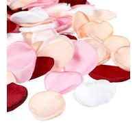 oruola 200 petali di rosa per matrimoni, petali di rosa in seta, petali di rosa rossa e rosa e petali di fiori bianchi, per matrimoni, addio al nubilato, decorazioni per corridoi, cene, feste, 4