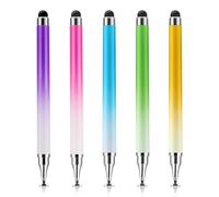 Oruola 5 penne per cellulare, touchpen, pennino capacitivo touch screen, 2 in 1 per touchscreen, tablet per telefono Android, compatibile con tutti i touch screen (5 colori)