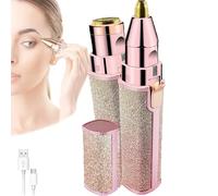 Orvanna Precision Eccidentale e Terrimero del viso, Spettaio da donna 2 in 1 Dispositivo per la depilazione del viso, rimuovi senza sforzo i peli del viso e modella le sopracciglia (Pink)
