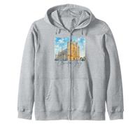 Orvieto Italia Viaggiare Pennellata Orvieto Viaggio Souvenir Felpa con Cappuccio