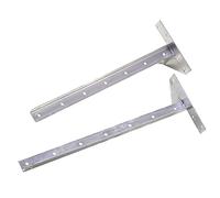 Oryx 5110015 - titolare stendibiancheria, ringhiera di ferro, zincato, 2 pezzi